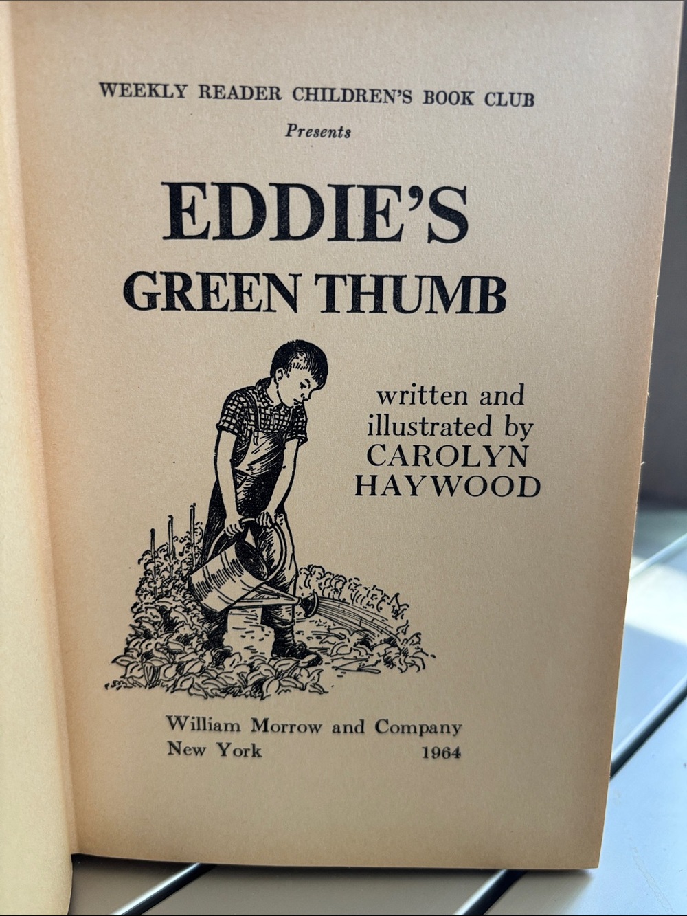 Eddie's Green Thumb Vintage Children's Book - Blue Cover - Picture 3 of 6